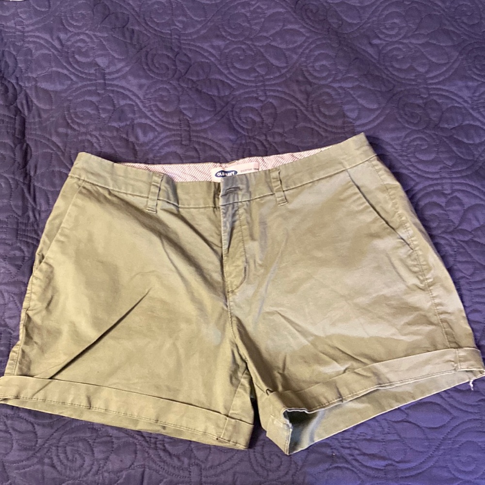 Olive green shorts